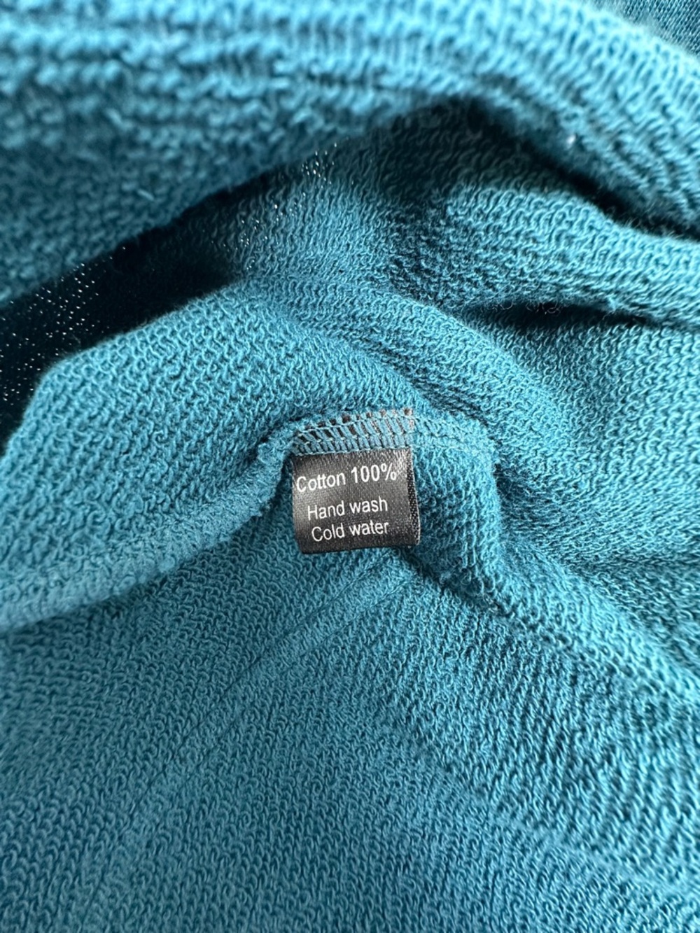 4D Designs Fourth Dimension Teal Hoodie SZ Medium Flare Sleeve Festival Fitted - Picture 10 of 15